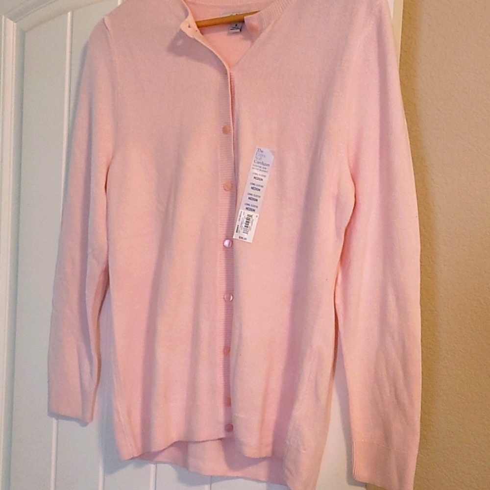 Pink cardigan